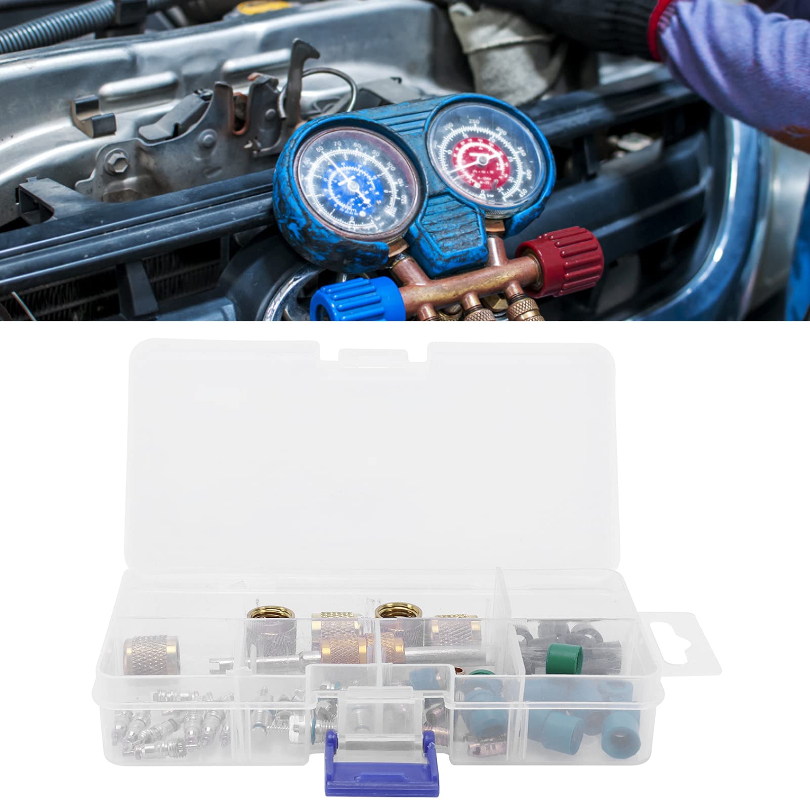 High-Quality A/C Valve Core & Service Kit - Durable Anti-Wear for Home & Car Air Conditioners | Perfect for AC Maintenance & Repair