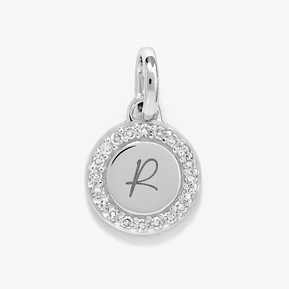 Elegant Silver Diamond Mini Disc Necklace for Women - Perfect for Everyday Wear, Date Nights & Special Occasions