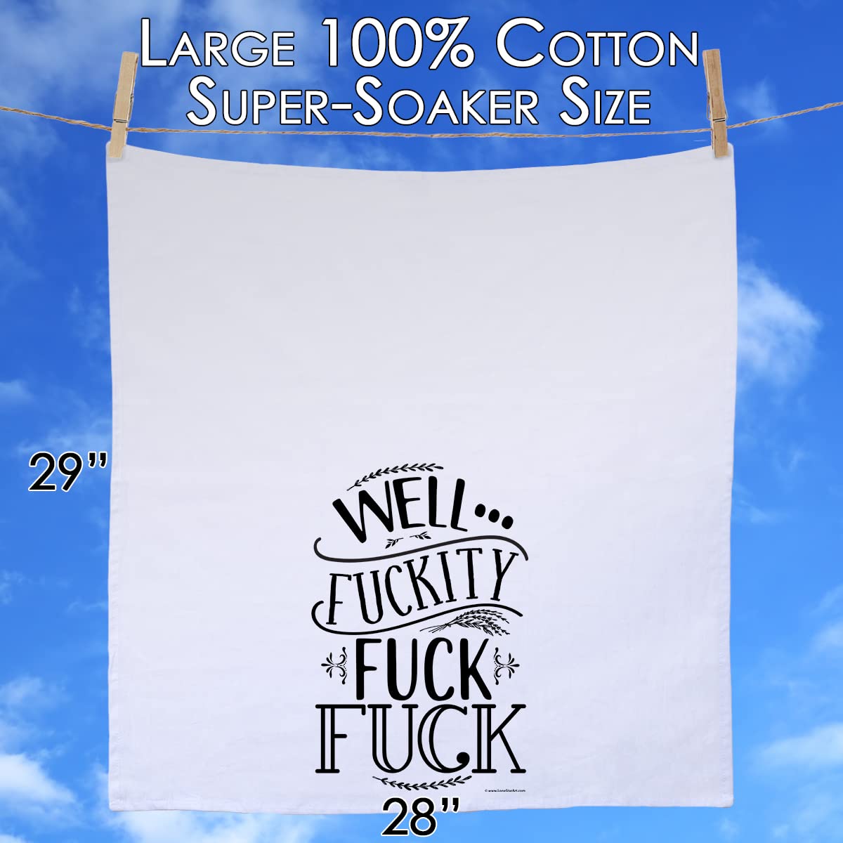 Funny Kitchen Towels with Sayings - Decorative Dish Towels for Housewarming Gifts, Cute Multi-Use Kitchen Towels - Perfect Funny Gifts for Women - Great for Cooking, Cleaning & Home Decor