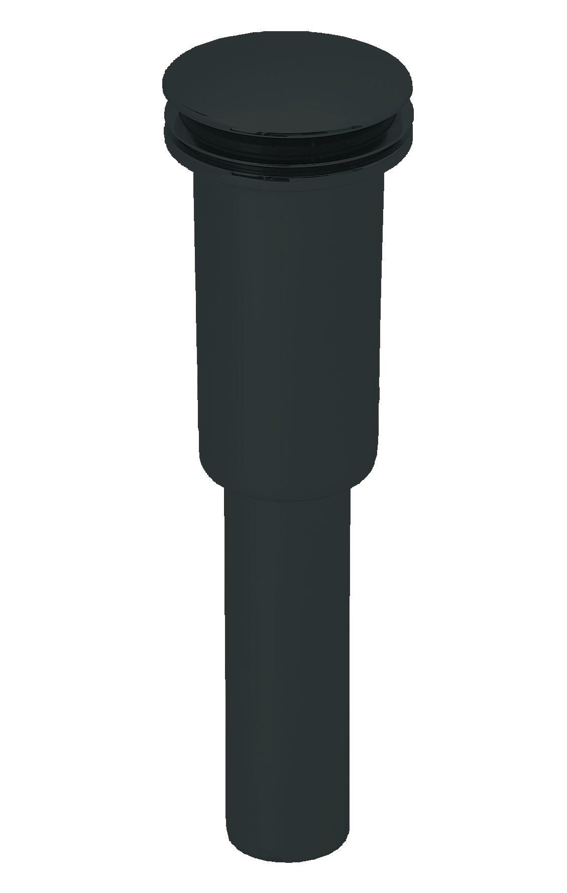 Westbrass R410E-62 Universal Bathroom Sink Drain Assembly - Matte Black Finish, Umbrella Style Pop-Up Drain for Lavatory & Vanity Sinks | Perfect for Modern Bathroom Renovations & DIY Plumbing Projects