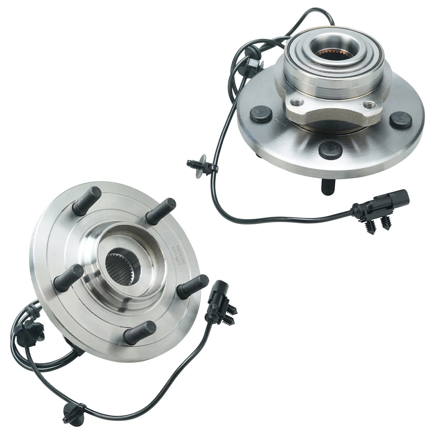 Detroit Axle - 4pc Wheel Bearing Hub Assembly for 2007-2008 Chrysler Pacifica Front & Rear Replacement with ABS | Durable Auto Parts for Smooth Ride & Safe Driving
