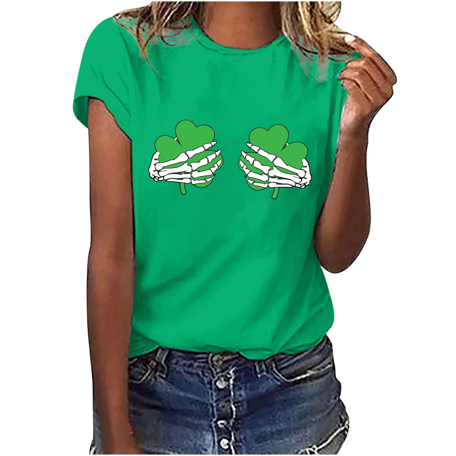 Trendy Women's Round Neck Casual Blouse - Stylish Printed Loose Top for Everyday Wear | Breathable & Comfortable for Office, Dating & Weekend Outfits