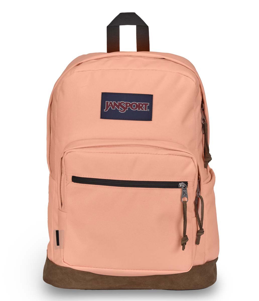 JanSport Right Pack Backpack - Lightweight Laptop Backpack for School & Travel, Durable Peach Neon Color, Perfect for Students & Commuters | College, Work, Hiking & Everyday Use