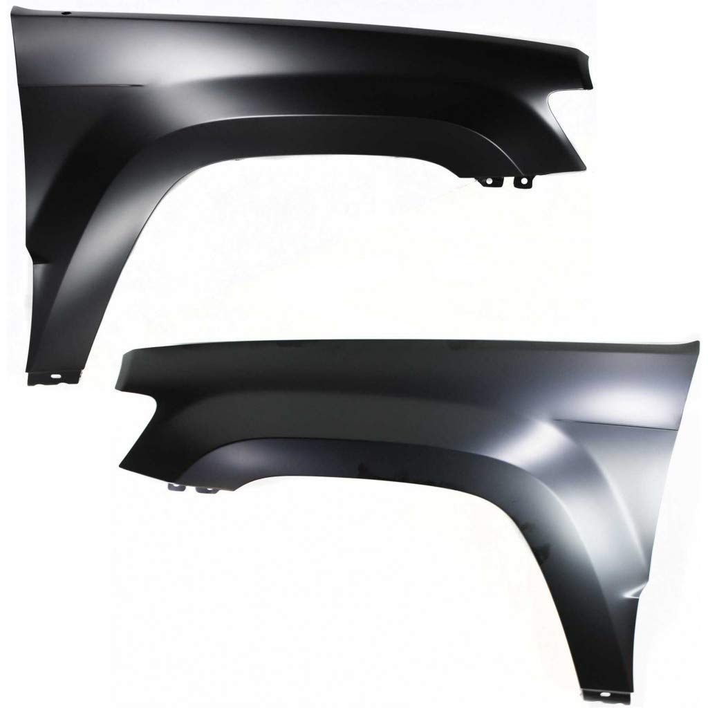 Jeep Grand Cherokee Fender Replacement Pair 2005-2010 - Front Left & Right Side Compatible with All Submodels | OEM CH1240242 + CH1241242 | 55394451AB + 55394450AB | Perfect for Off-Roading & Daily Driving