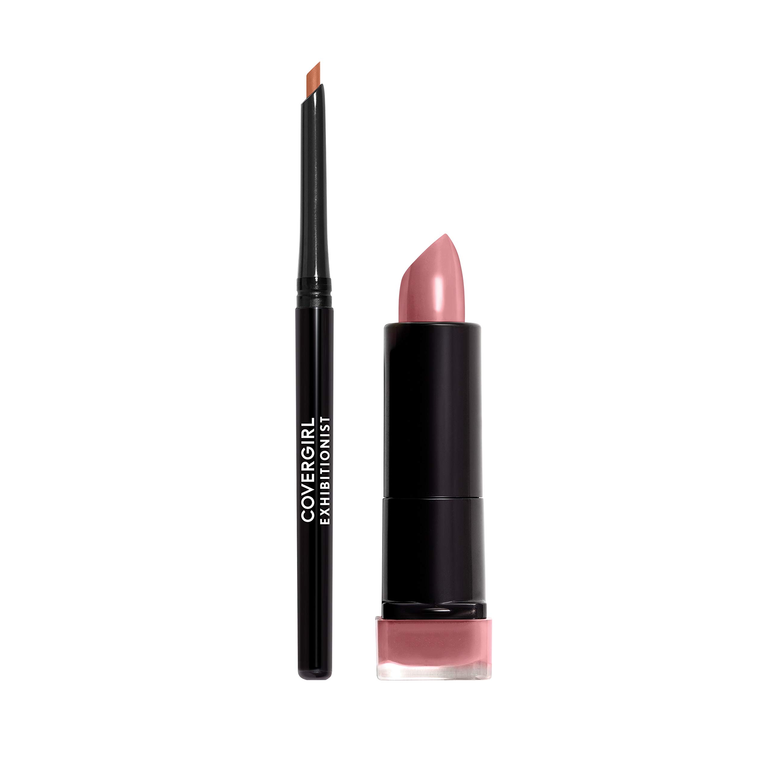 COVERGIRL Exhibitionist Lip Kit - Caramel Nude (2 Count) | Long-Lasting Liquid Lipstick & Lip Liner Set | Perfect for Everyday Wear & Special Occasions