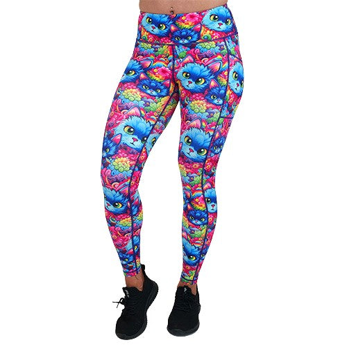 Purrfection High Waist Yoga Leggings for Women - Comfortable & Stretchy Workout Pants - Perfect for Yoga, Gym, Running & Lounge Wear