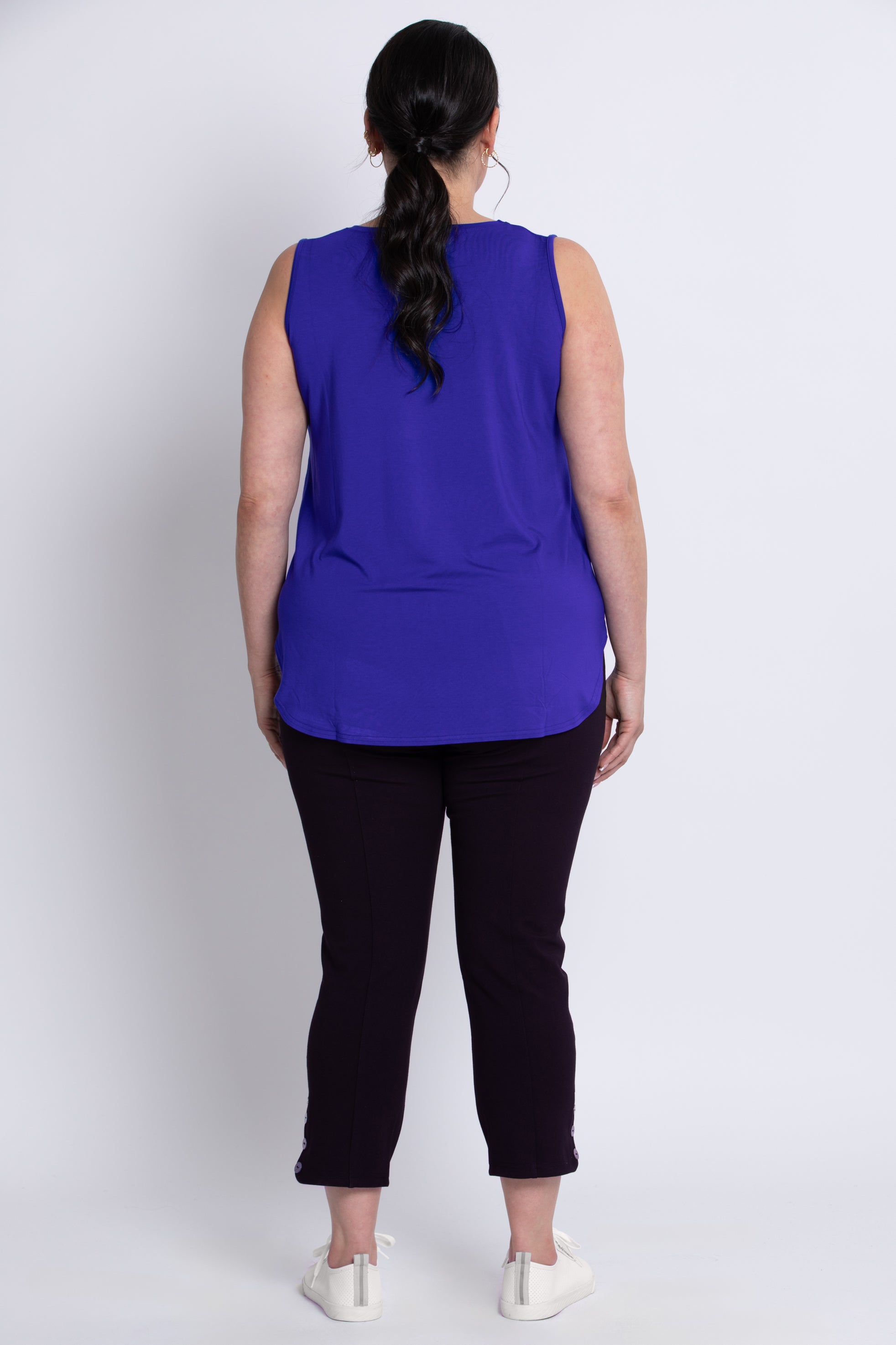 Stylish Jazz Tank Top in Violet - Soft Bamboo Fabric for Women - Perfect for Yoga, Workouts & Casual Wear