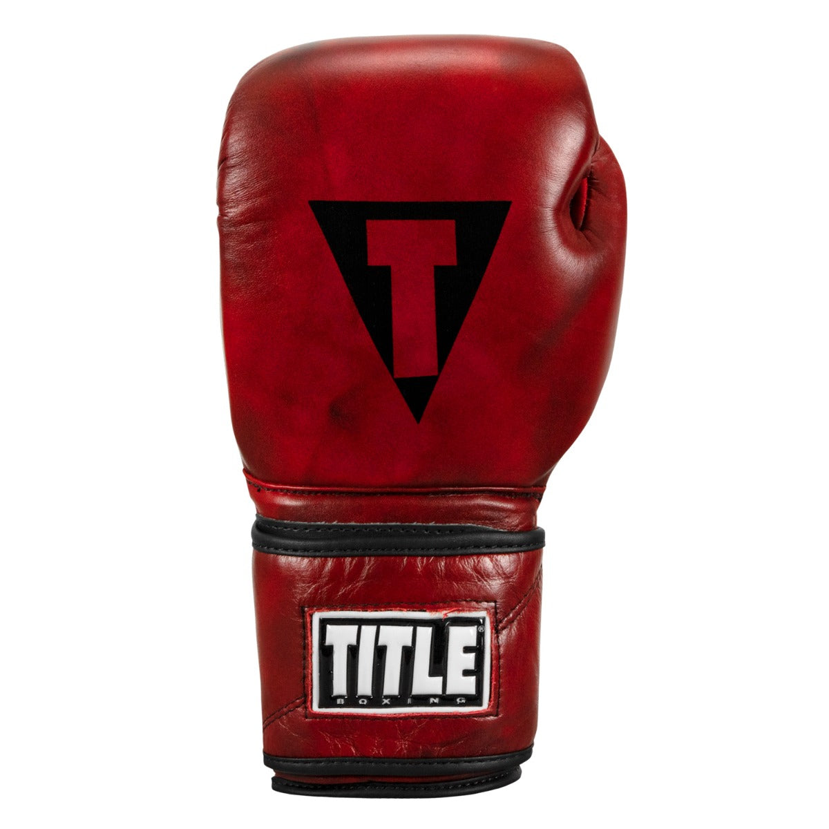 TITLE Boxing Blood Red Leather Training Boxing Gloves - Premium Boxing Equipment for Training, Sparring & Fitness Workouts - Perfect for Boxing Gyms, MMA & Home Workouts