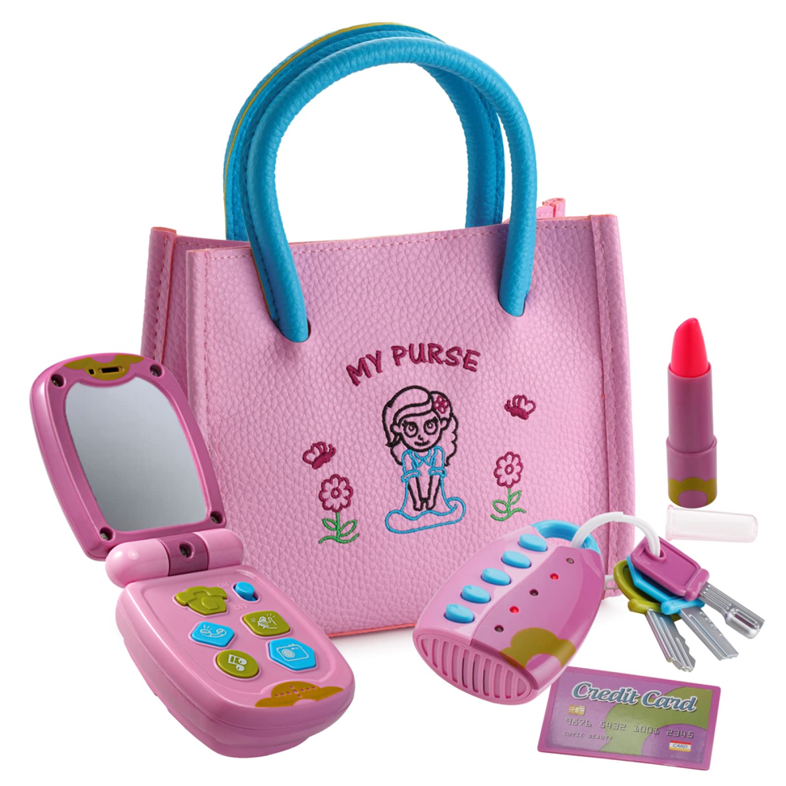 **Toddler Purse for Girls Ages 1-3 - Pretend Play Handbag for Kids - My First Purse Toy for Birthday, Christmas & Party Gifts - Perfect for Dress-Up, Role Play & Imaginative Play**
