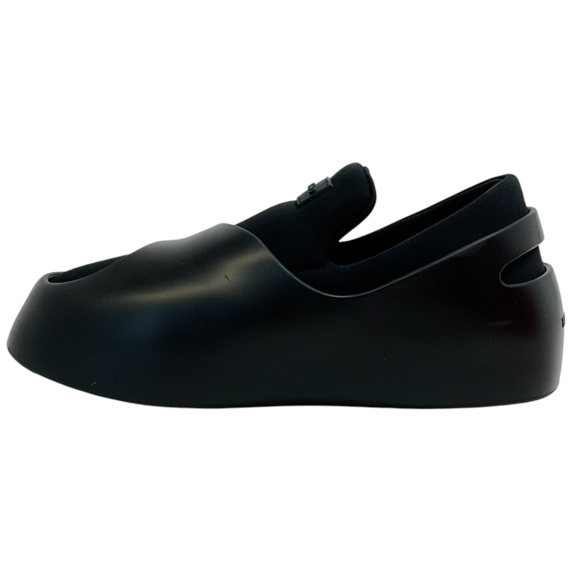 Ferragamo Black Neoprene Rubber Lunar Slip-On Loafers for Men | Comfortable Casual Shoes for Work & Travel | Water-Resistant & Lightweight