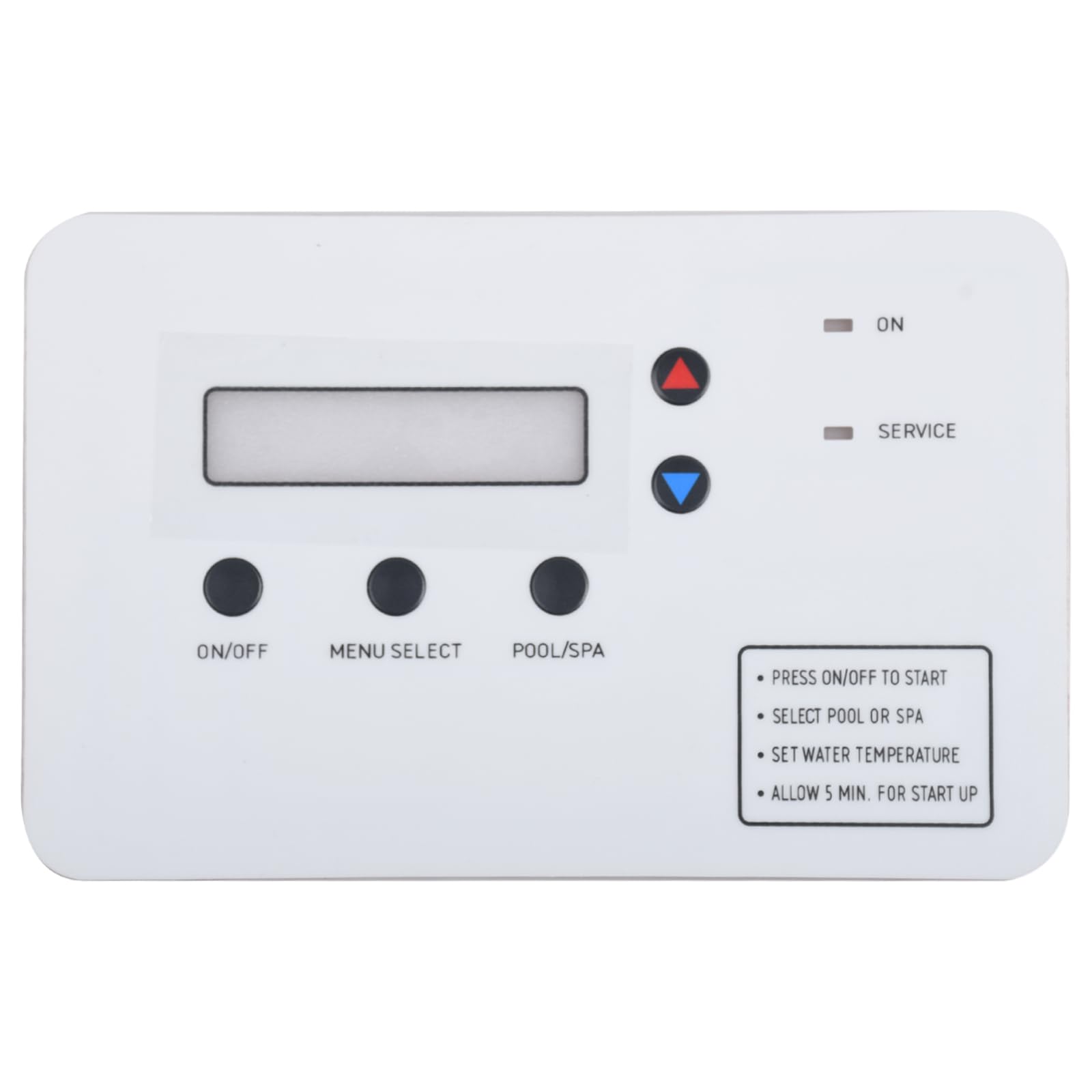 PENTAIR Ultratemp Pool & Spa Heat Pump Keypad Switch Membrane (Compatible with Models 473425, 473693, 472734) - Durable Replacement Part for Easy Control Panel Repair | Perfect for Pool Maintenance & Hot Tub Repairs