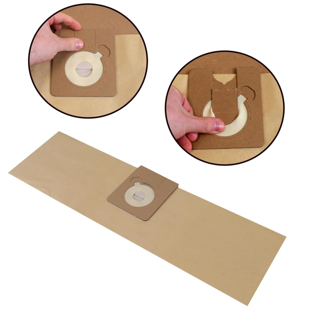 20-Pack Replacement Vacuum Cleaner Bags Compatible with Wetrok Bantam 6-9 & Monovac 6 - Ideal for Home, Office, and Commercial Cleaning