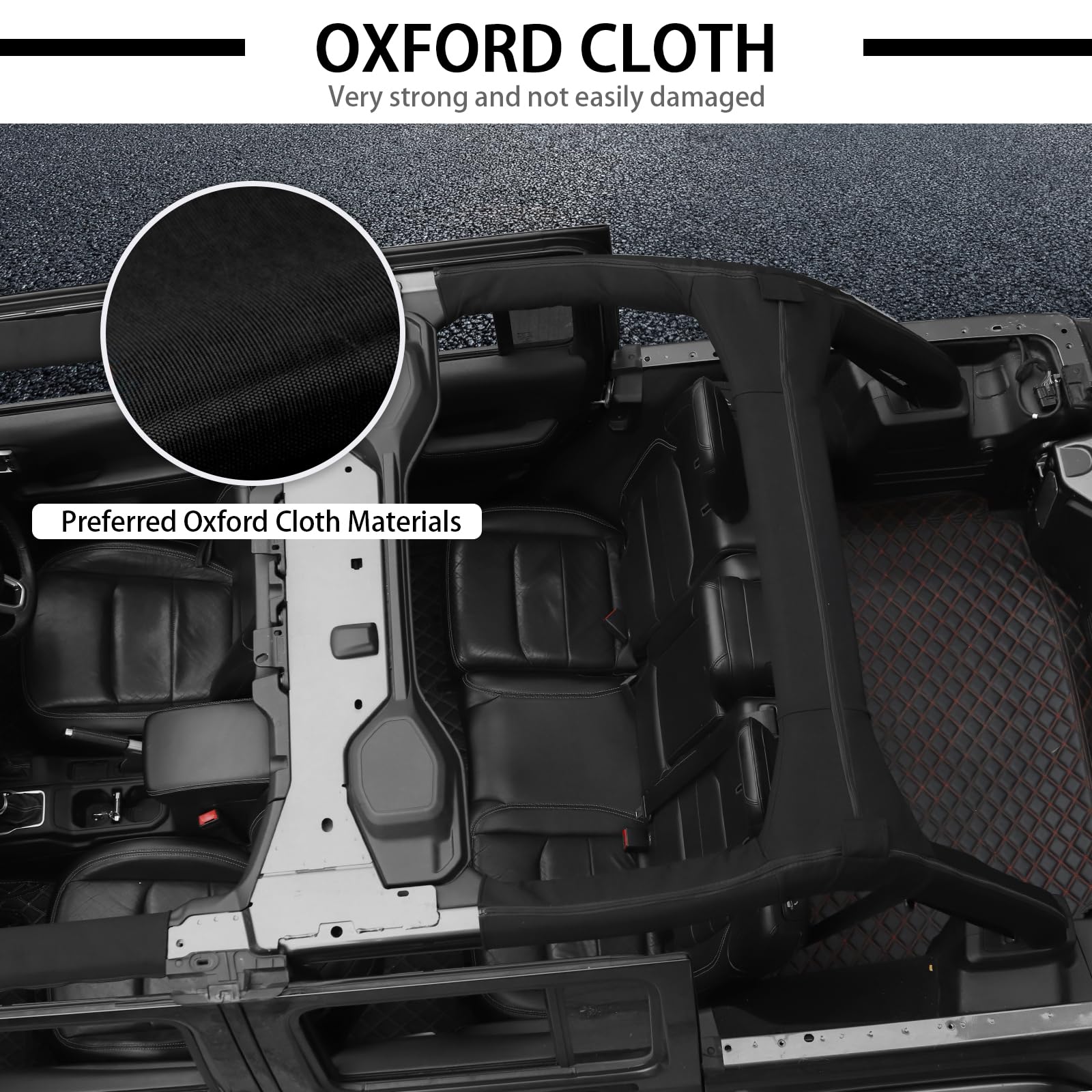 JWWY Roll Bar Padding Protection Cover Cushion for 2018-2023 Jeep Wrangler JL 4-Door Accessories - Soft & Durable Interior Upgrade for Off-Road Safety & Comfort