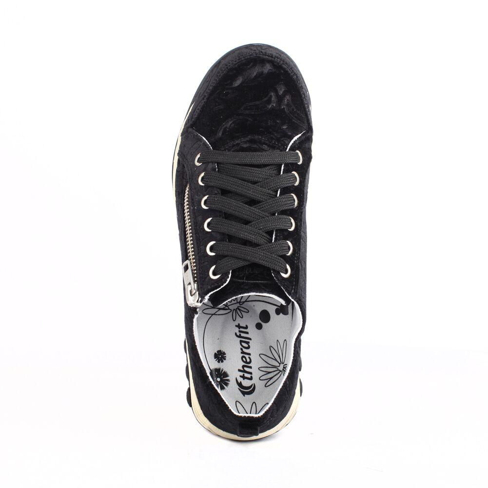 Sienna Women's Side Zip Athletic Casual Shoes - Lightweight Sneakers for Walking, Gym & Everyday Wear