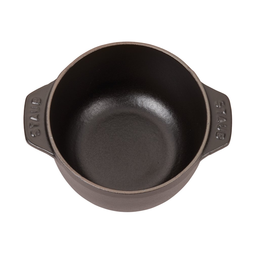 Staub 0.75-qt Cast Iron French Oven - Premium Matte Black Dutch Oven, Made in France | Perfect for Baking, Braising & Serving Dishes | Ideal for Small Kitchens & Couples Cooking