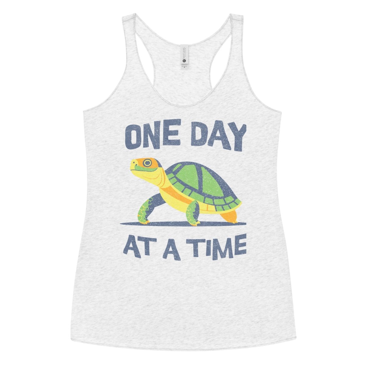 Steady Journey Turtle Racerback Tank Top - Sobriety in Motion - Yoga & Workout Apparel for Women