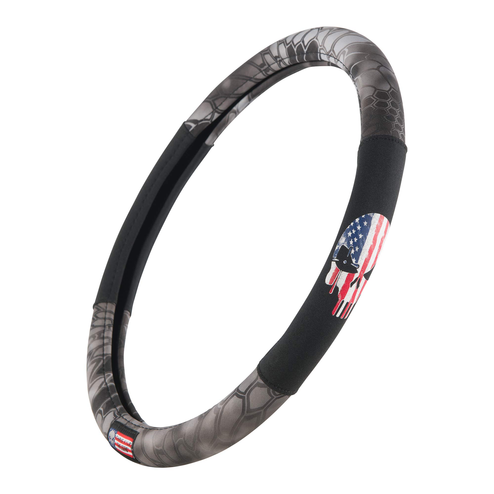 Chris Kyle Steering Wheel Cover - Universal Fit for Cars, Trucks, Vans & SUVs | Easy Installation | Non-Slip Grip & Comfort Driving | Perfect for Road Trips, Commuting & Winter Protection