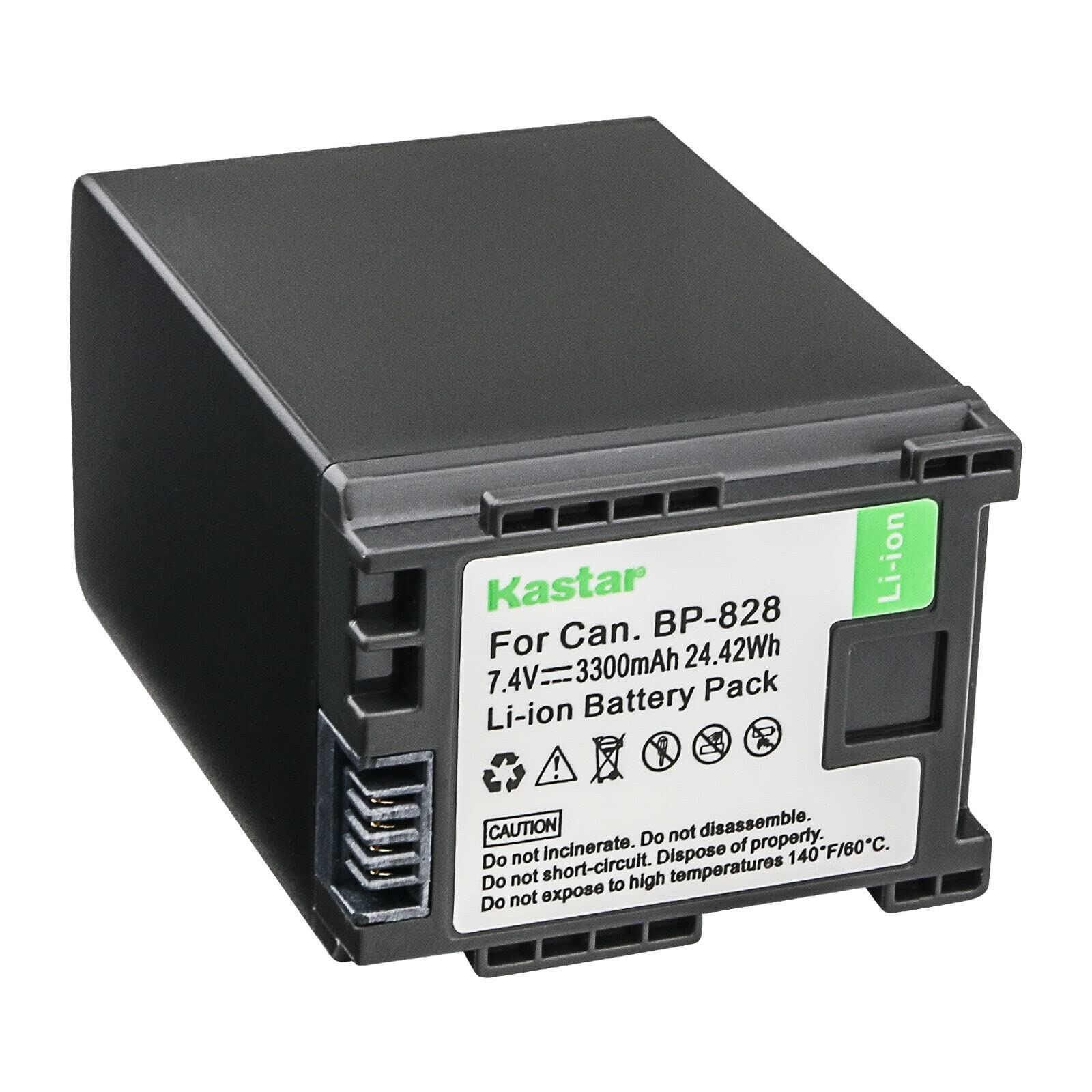 Kastar BP-828 7.4V 3300mAh Replacement Battery for Canon XF400 XF405 XA10-XA55 & VIXIA HF G21 G30 G40 Camcorders - Perfect for Professional Videography & Travel Filming