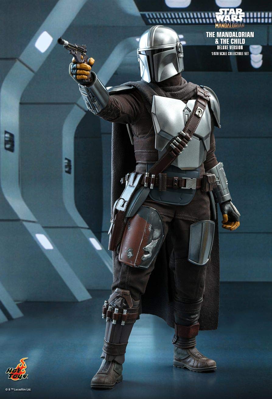 Hot Toys Star Wars The Mandalorian and The Child Deluxe Version 1/6 Scale Collectible Action Figures Set - TMS015 TV Masterpiece Series | Perfect for Display, Gifts, and Star Wars Fans Collection