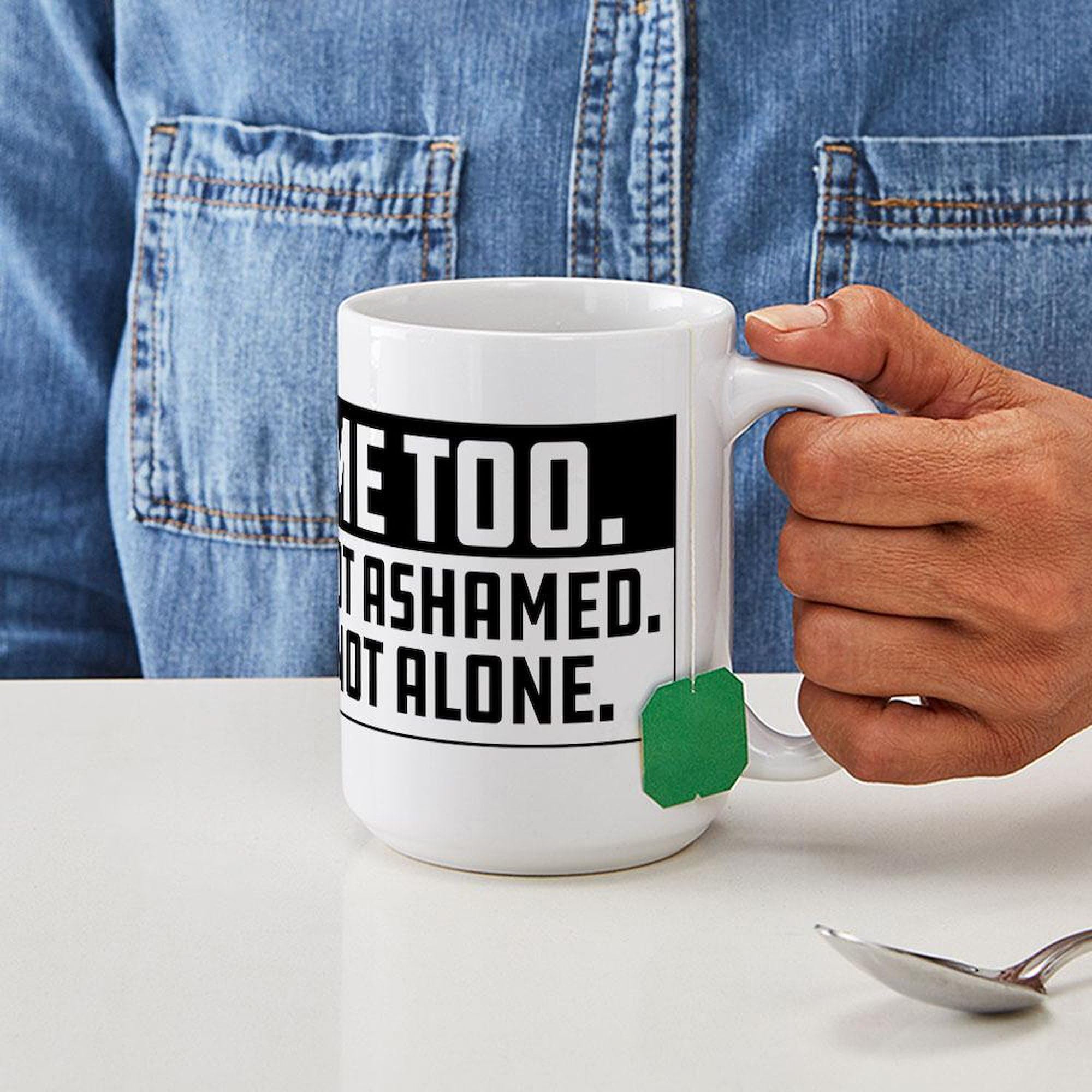 Me Too Movement 15 oz (444 ml) Ceramic Coffee Mug - Inspirational Gift for Women, Office Use & Morning Coffee Routine