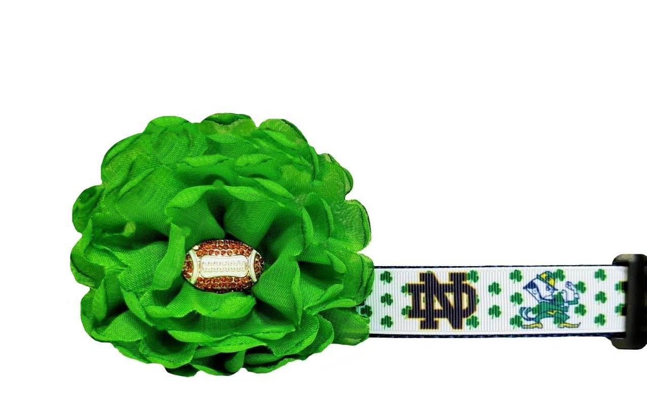 Notre Dame Dog Collar - Adjustable Pet Collar with Embroidered Logo for Small Medium Large Dogs - Perfect for Game Day, School Spirit & Fan Gear