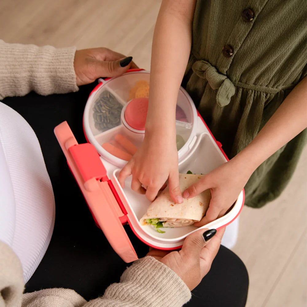 Gobe Insulated Lunch Box - Coral Pink | Leak-Proof & Eco-Friendly | Perfect for Work, School & Picnics