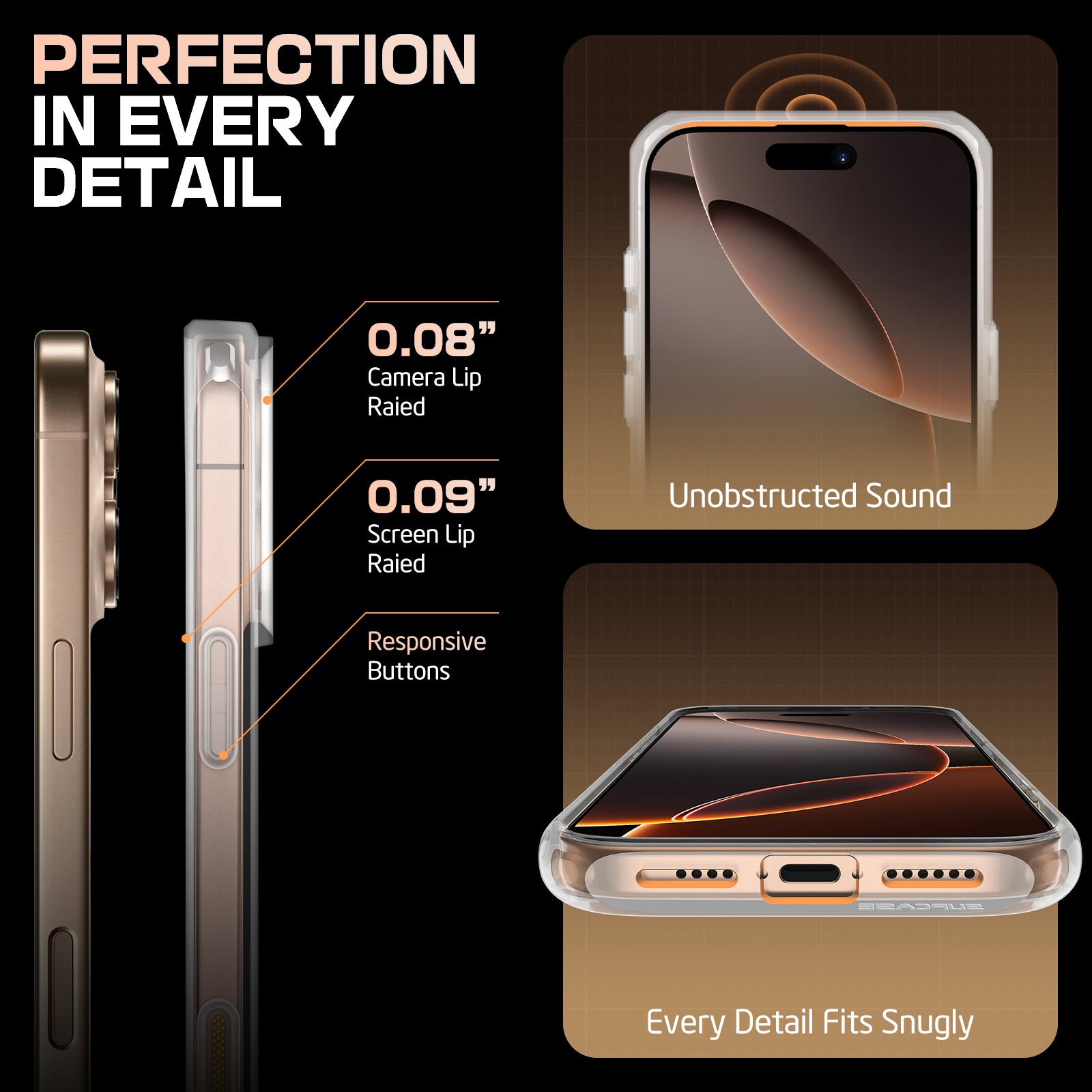iPhone 16 Pro Max 6.9 Inch Case - Unicorn Beetle MAG Slim Clear Protective Cover with MagSafe & Camera Control Button | Perfect for Daily Use, Travel & Outdoor Activities