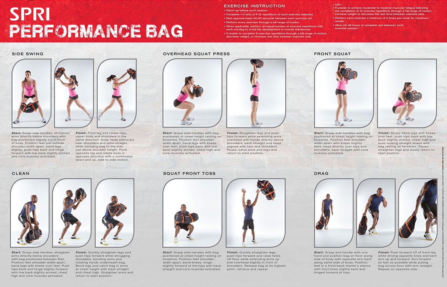 SPRI Fitness Training Weight Sand Bags - Adjustable Workout Weights for Strength Training, CrossFit & Home Gym | Perfect for Outdoor Exercise, Travel & Functional Fitness
