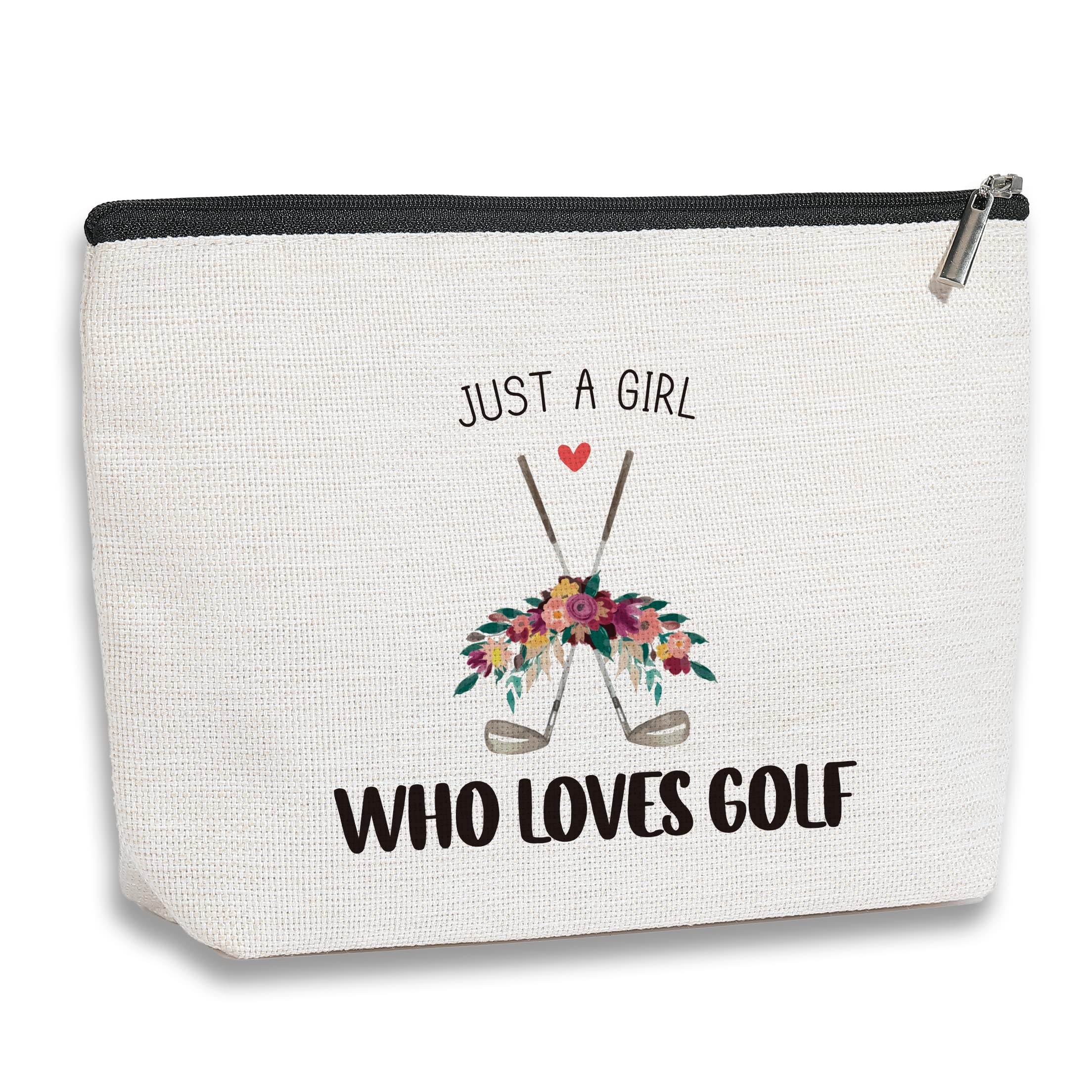 **Premium Golf Makeup Bag - Inspirational Golf Team Gifts for Women & Golf Lovers - Perfect Birthday, Friendship Gift for Female Golf Enthusiasts - Ideal for Golf Tournaments, Travel & Gym**