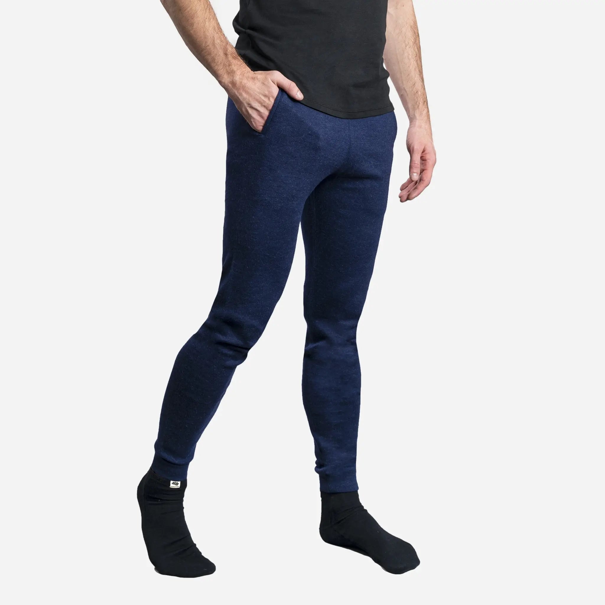 Premium Men's Alpaca Wool Sweatpants - 420 Midweight Fleece Joggers for Winter Comfort & Lounge Wear - Perfect for Home, Travel & Outdoor Activities
