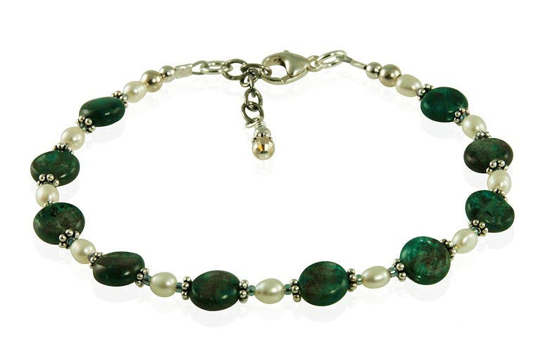 Teal Green Labradorite Gemstone Bracelet for Women - Healing Crystal Jewelry for Energy Balance & Stress Relief - Perfect for Yoga, Meditation & Spiritual Healing
