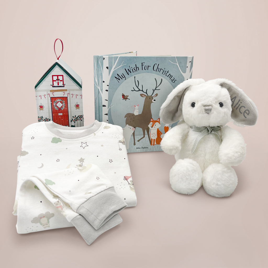 Christmas Bedtime Gift Set for Kids - Cozy Holiday Pajamas, Slippers & Storybook - Perfect for Family Christmas Eve & Festive Bedtime Routines