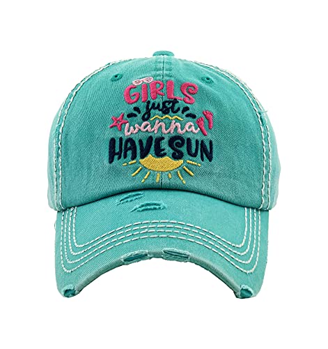 Girls Just Wanna Have Sun - Turquoise (5-9)