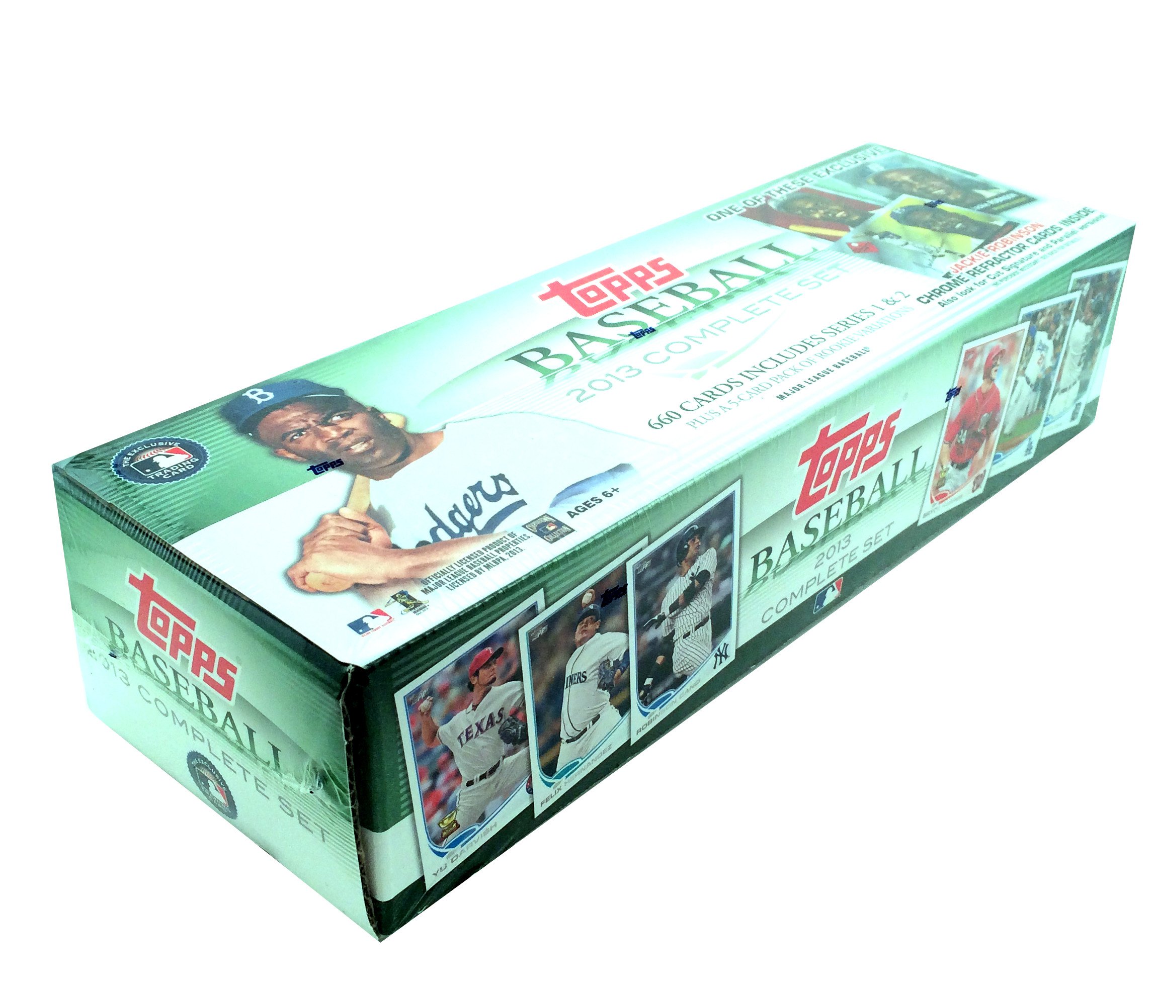 2013 Topps Baseball Complete Set - 660 Trading Cards Including Jackie Robinson Chrome Refractor Cards | MLB Collectibles for Sports Fans & Card Enthusiasts | Perfect for Display, Trading & Memorabilia Collections