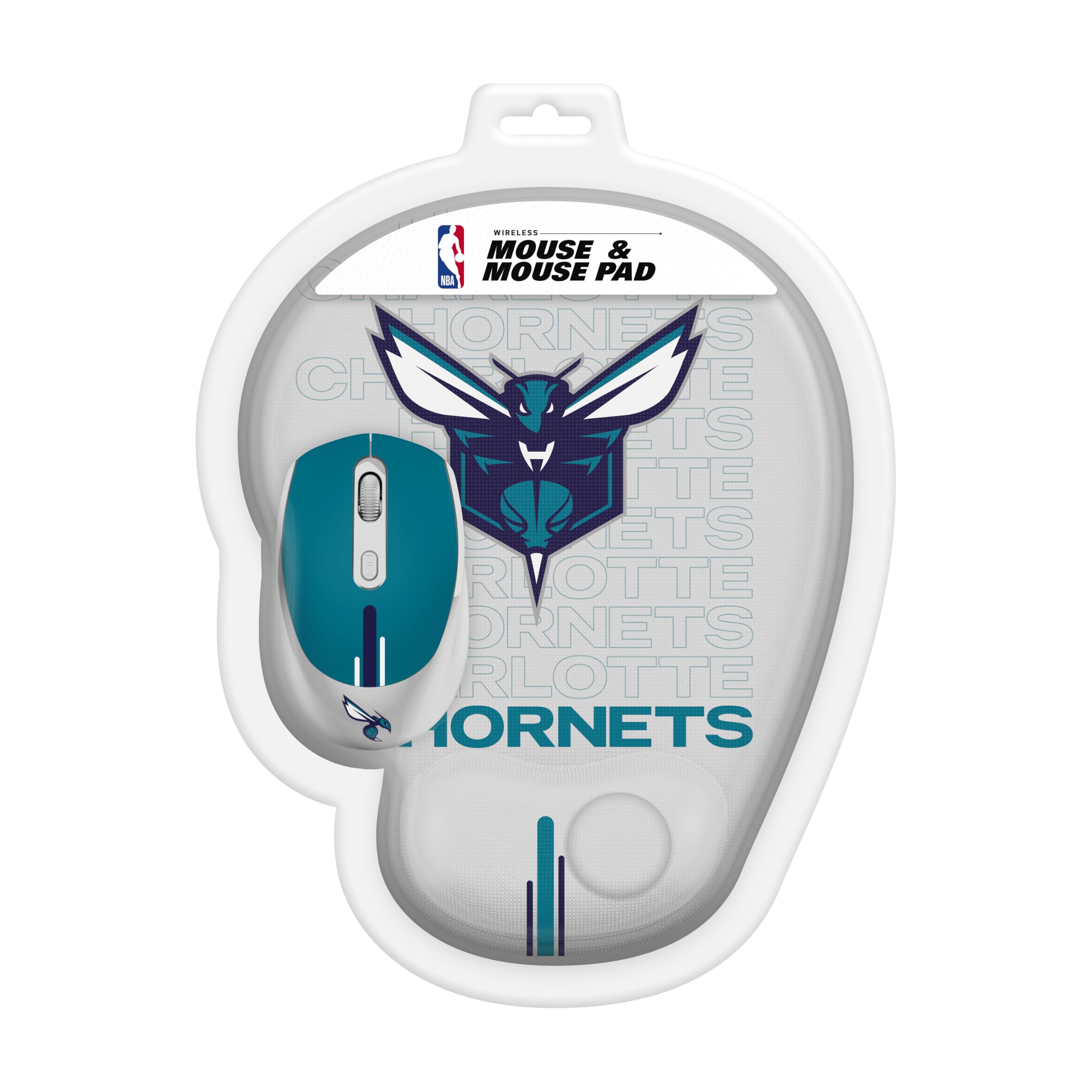 SOAR NBA Wireless Gaming Mouse with RGB Lighting & Large Mouse Pad - Ergonomic Design for PC, Laptop, Mac - Perfect for Basketball Fans, Gamers & Office Work