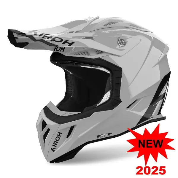 Airoh Aviator Ace 2 Motorcycle Helmet - Gloss Cement Grey - DOT & ECE Certified - Lightweight & Ventilated for Street & Racing Use