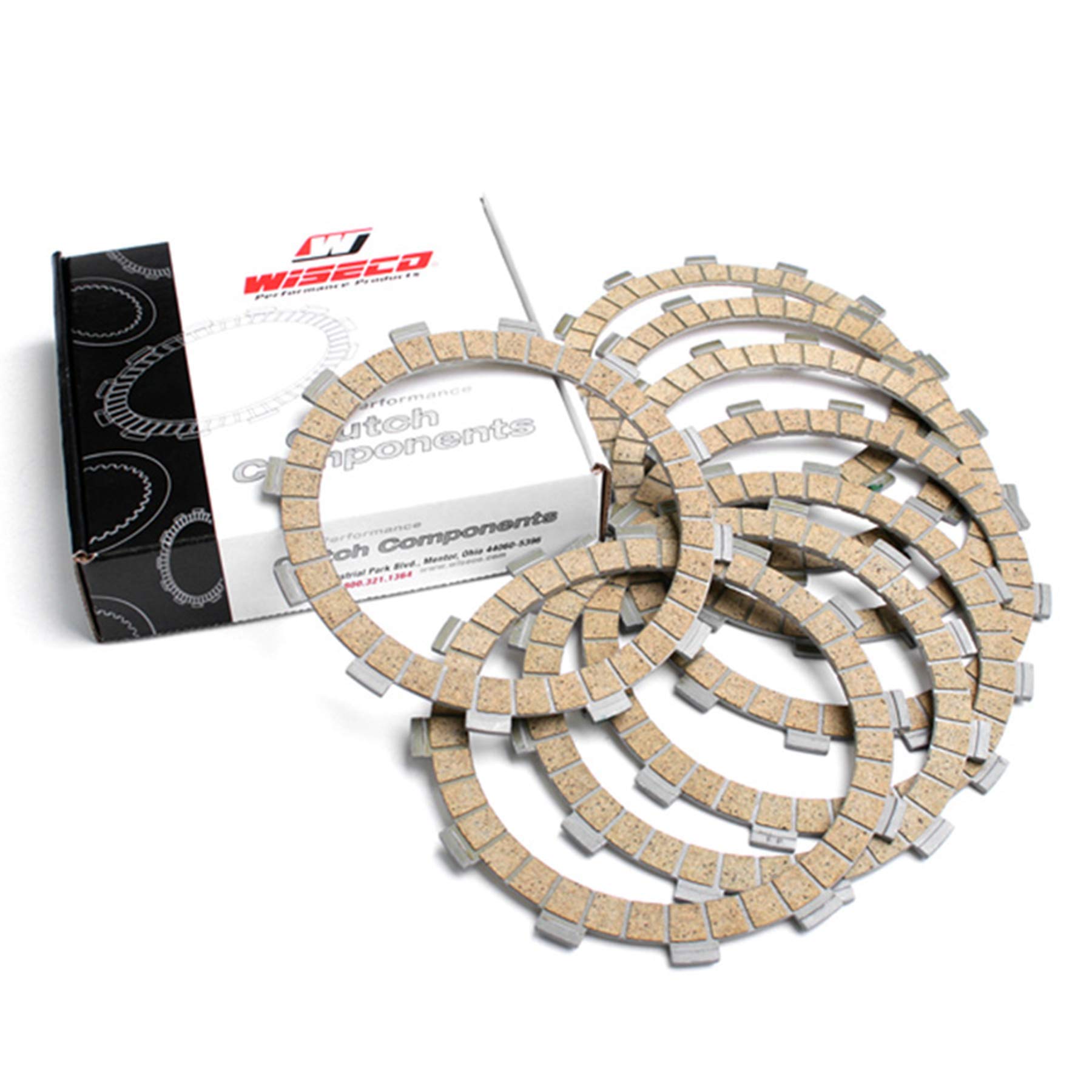 High-Performance Friction Clutch Plates for 2006-2015 Kawasaki KX250F - Durable Replacement Parts for Off-Road & Motocross Racing