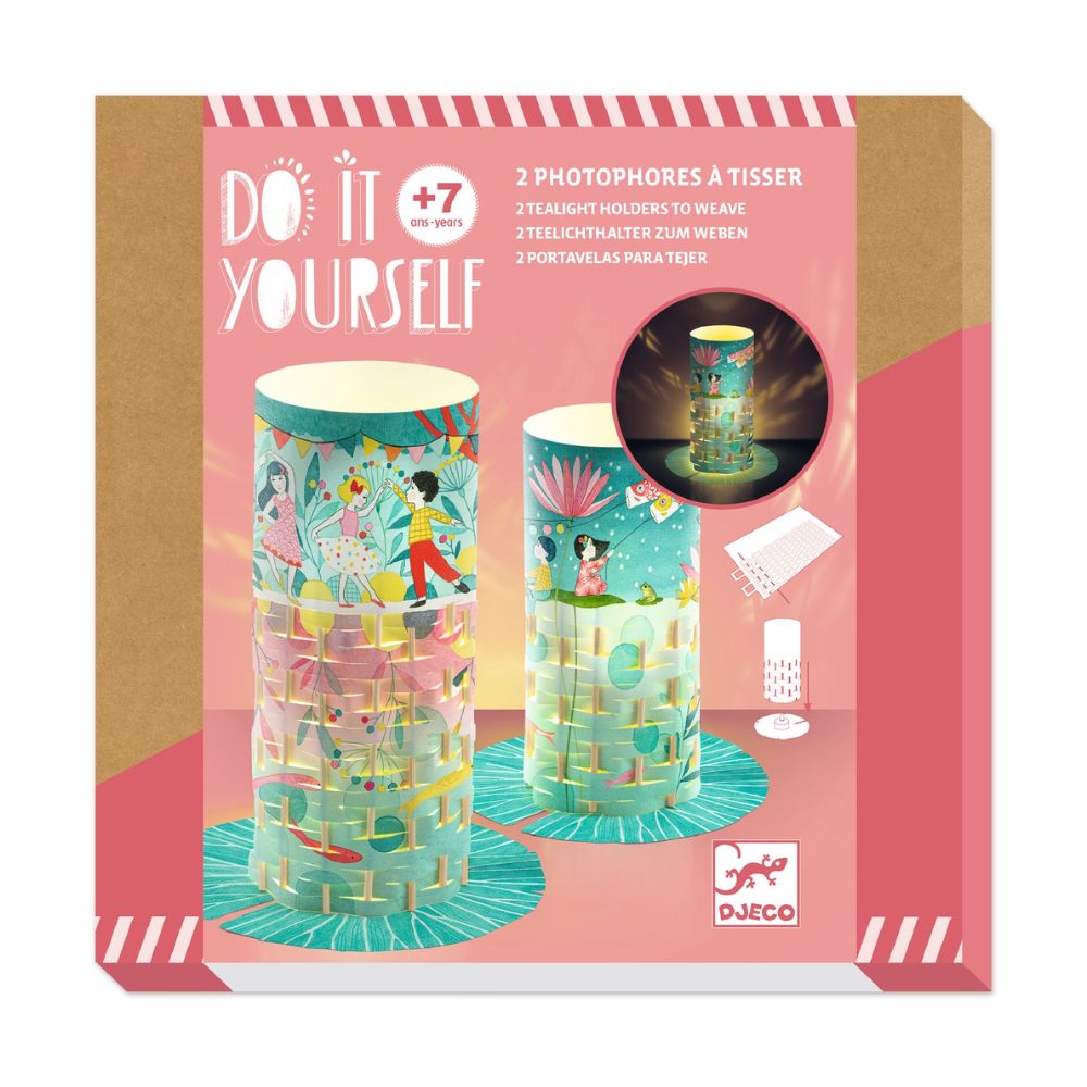 Elegant Tealight Holders for Weaving - Perfect DIY Craft Gifts for 8 Year Old Girls - Ideal for Birthday Presents, Home Decor & Kids' Art Projects