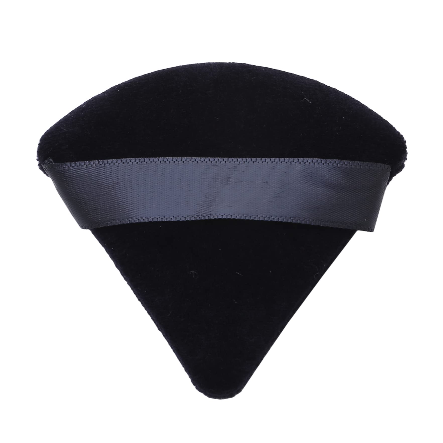 Soft Velour Triangle Powder Puff for Loose & Body Powder - Wedge Shape Makeup Sponge for Contouring, Under Eyes and Face Corners | Perfect for Professional Makeup Application & Travel Beauty Kit