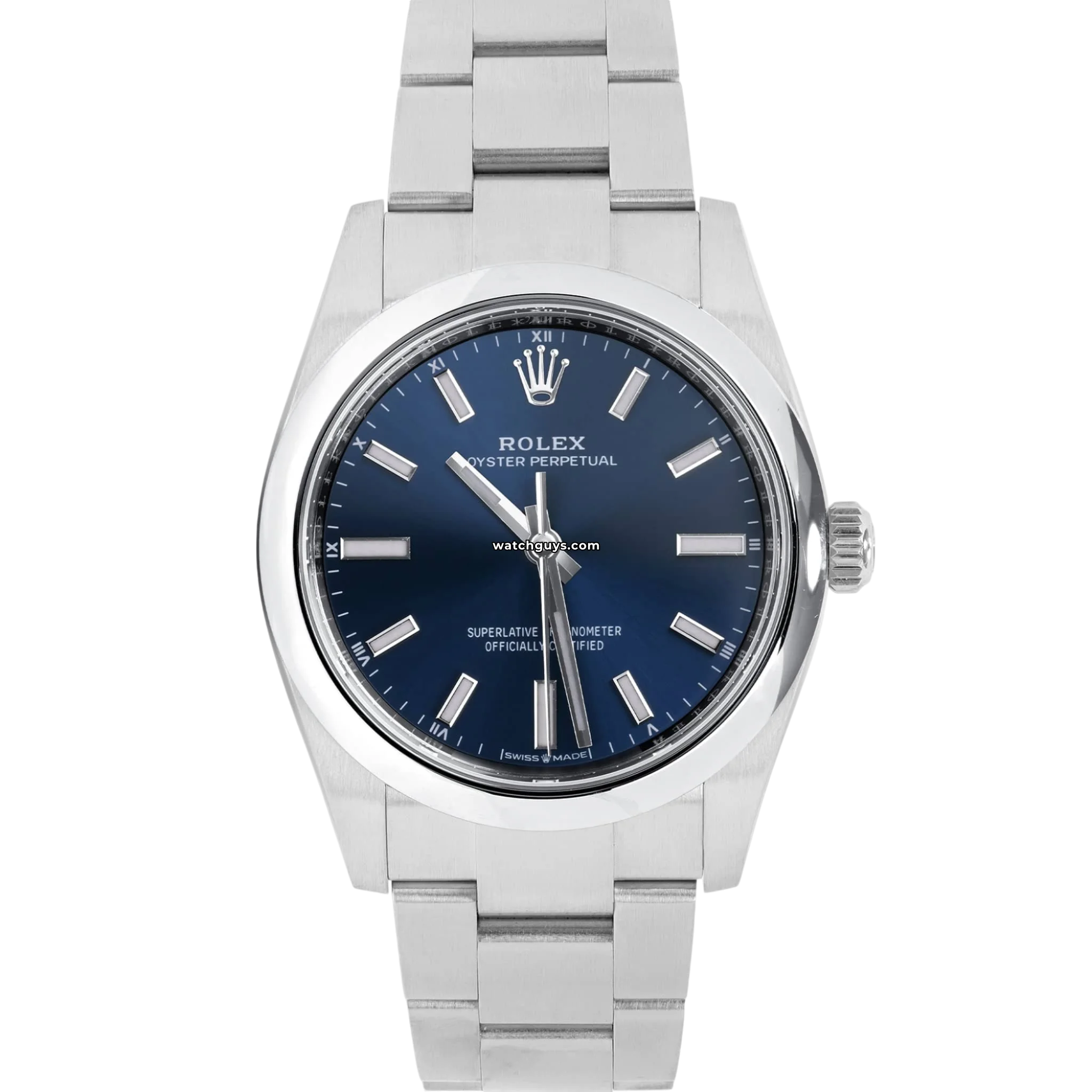Rolex Oyster Perpetual 124200 Men's Watch - 36mm Stainless Steel Case, Blue Dial, Automatic Movement - Perfect for Business, Formal Events & Luxury Collectors