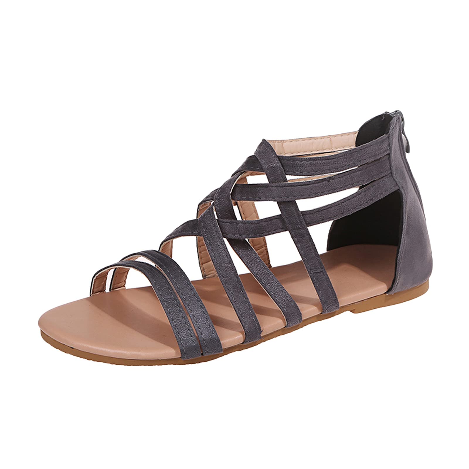 Vintage Women's Slip-On Mule Slippers - Comfortable Indoor/Outdoor Summer Shoes with Chain Detail - Perfect for Home, Beach, and Casual Wear