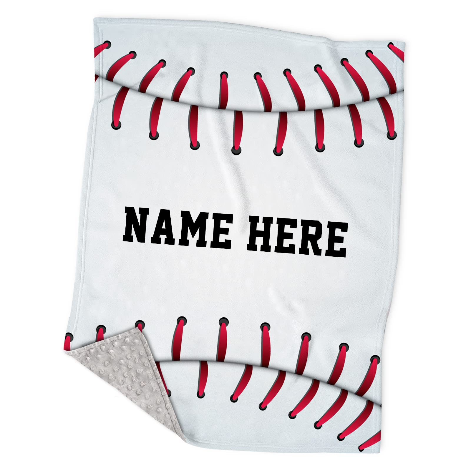 Personalized Baby Blanket with Name - Soft Plush Minky Dot for Newborn Gifts, Nursery & Playtime