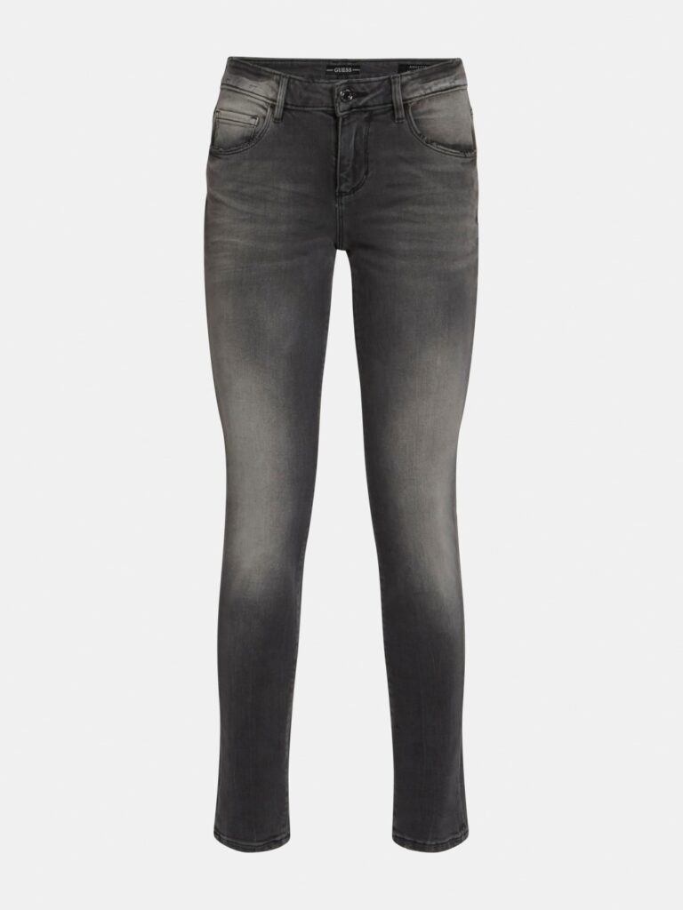 Annette Skinny Mid Rise Jeans for Women - Carrie Grey Wash Stretch Denim Pants | Perfect for Casual Wear, Office & Date Nights