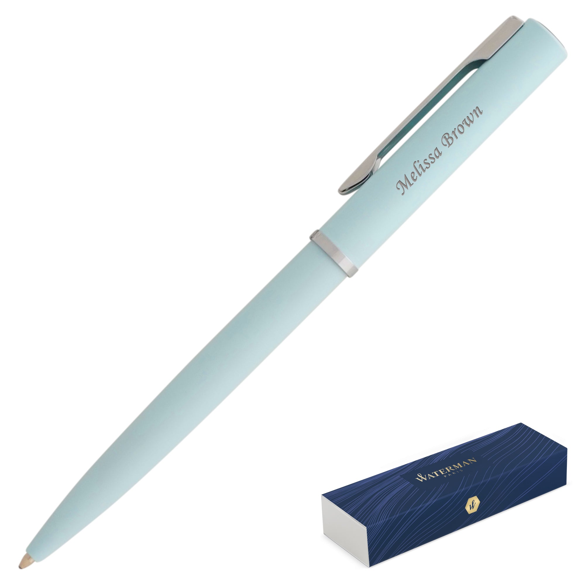 Waterman Allure Ballpoint Pen - Pastel Blue | Premium Writing Instrument for Office, School & Gifting | Smooth Ink Flow & Elegant Design