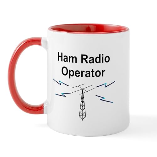 White/Red Inside - Ham Radio Operator Mug
