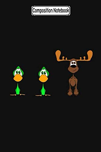 Duck, Duck, Moose Composition Notebook - 6x9 Inches, 100 Pages, Blank Lined Journal for School, Office & Creative Writing - Perfect for Students, Professionals & Note-Taking