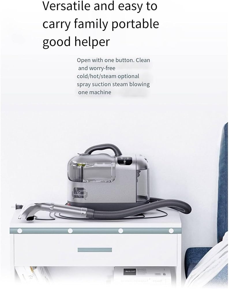 All-in-One Steam Cleaner with Spray & Suction for Home - Carpet, Curtain, Sofa Cleaning Machine | Perfect for Pet Hair, Stains & Deep Cleaning