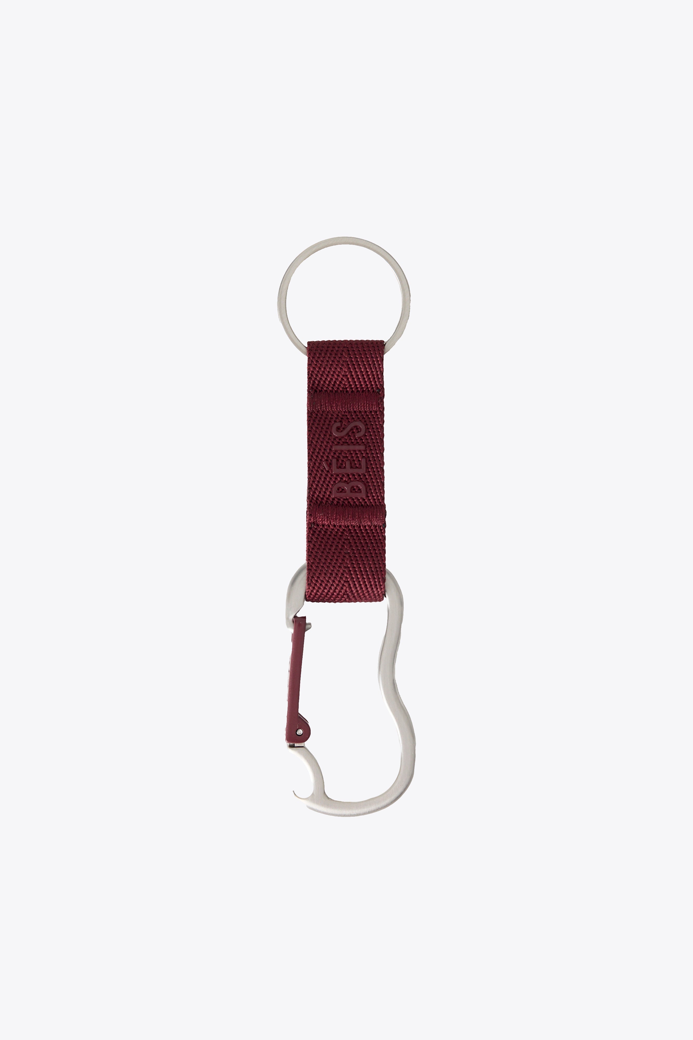 Premium Burgundy Carabiner Clip - Heavy Duty Climbing Gear for Outdoor Adventures, Hiking, Camping & Keychains