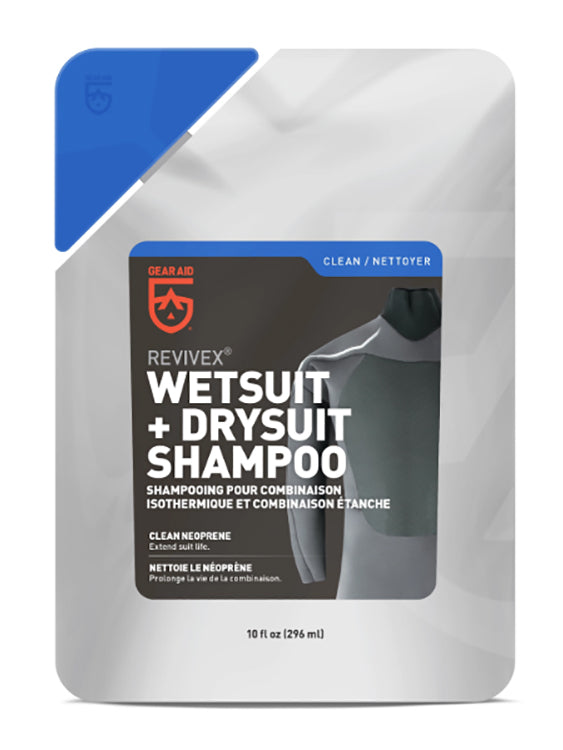 Gear Aid McNett Revivex Wetsuit & Drysuit Shampoo - Gentle Cleaning for Scuba Diving, Surfing & Water Sports Gear - Perfect for Neoprene Suits & Waterproof Equipment Maintenance
