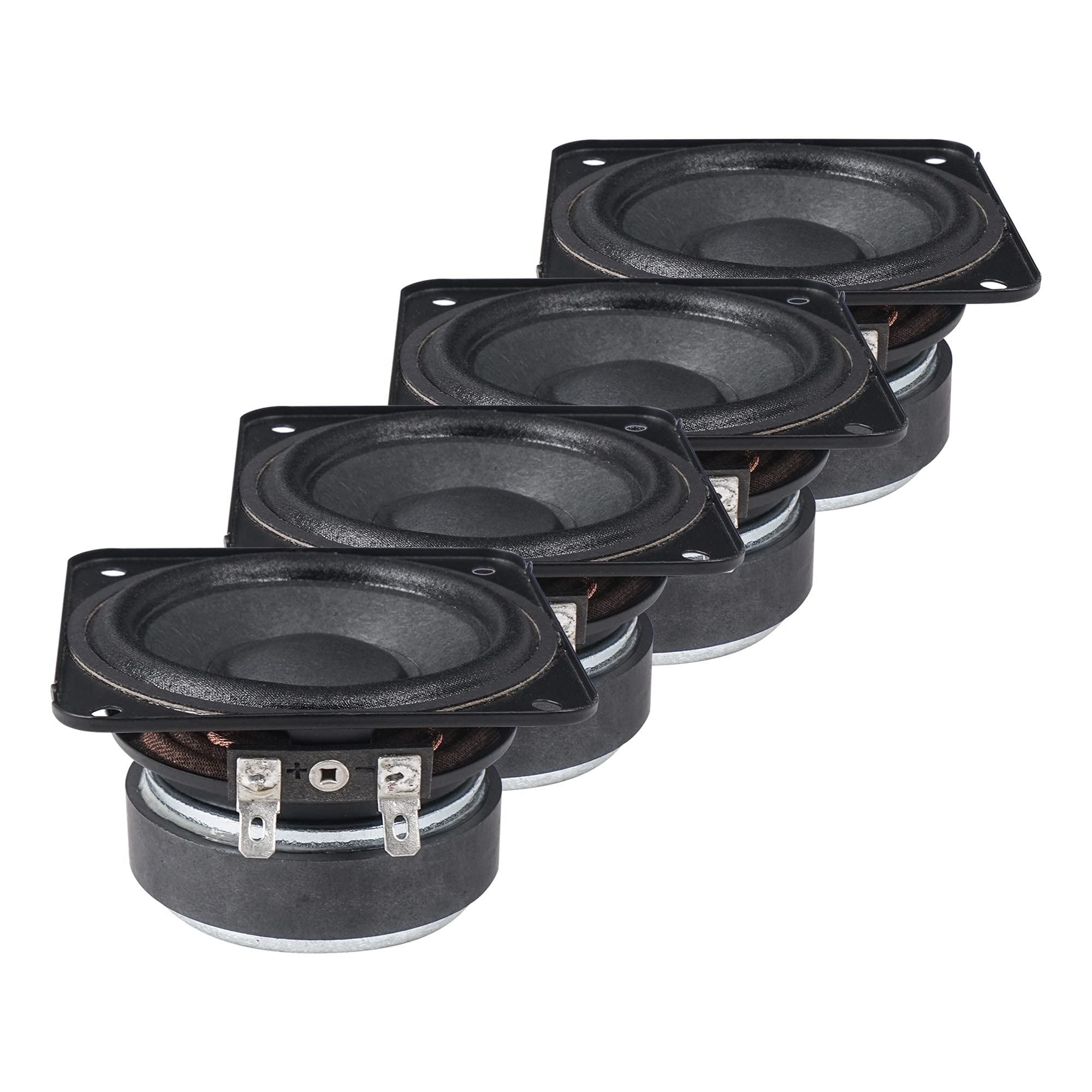 Sound Town STWF-3 4-Pack 3-Inch Full Range Speakers | High-Performance Replacement Drivers for PA, DJ, and Column Speakers | Ideal for Live Performances, Events, and Studio Monitoring